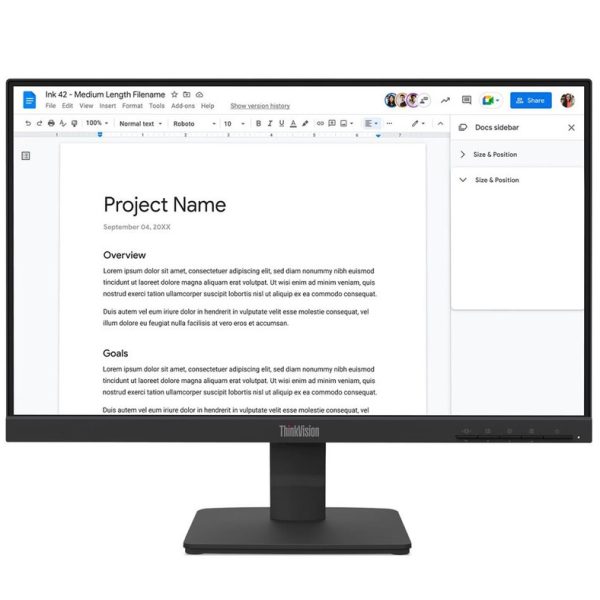 LENOVO ThinkVision S22-4e Écran 22" 64CBKAT6EU