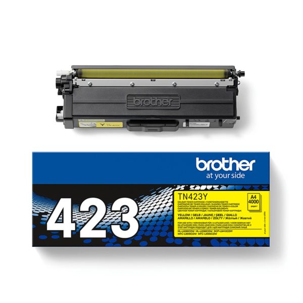BROTHER TN423Y Toner Original Jaune Haute Capacité 4000 pages