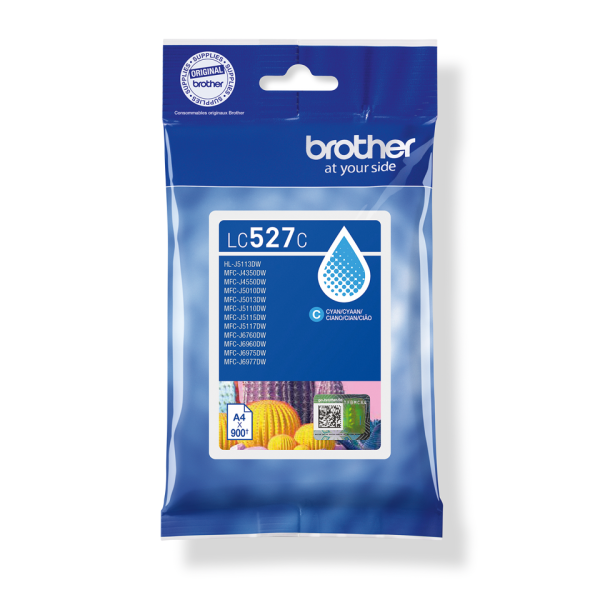 Cartouche Brother LC527C – Cyan 900 pages